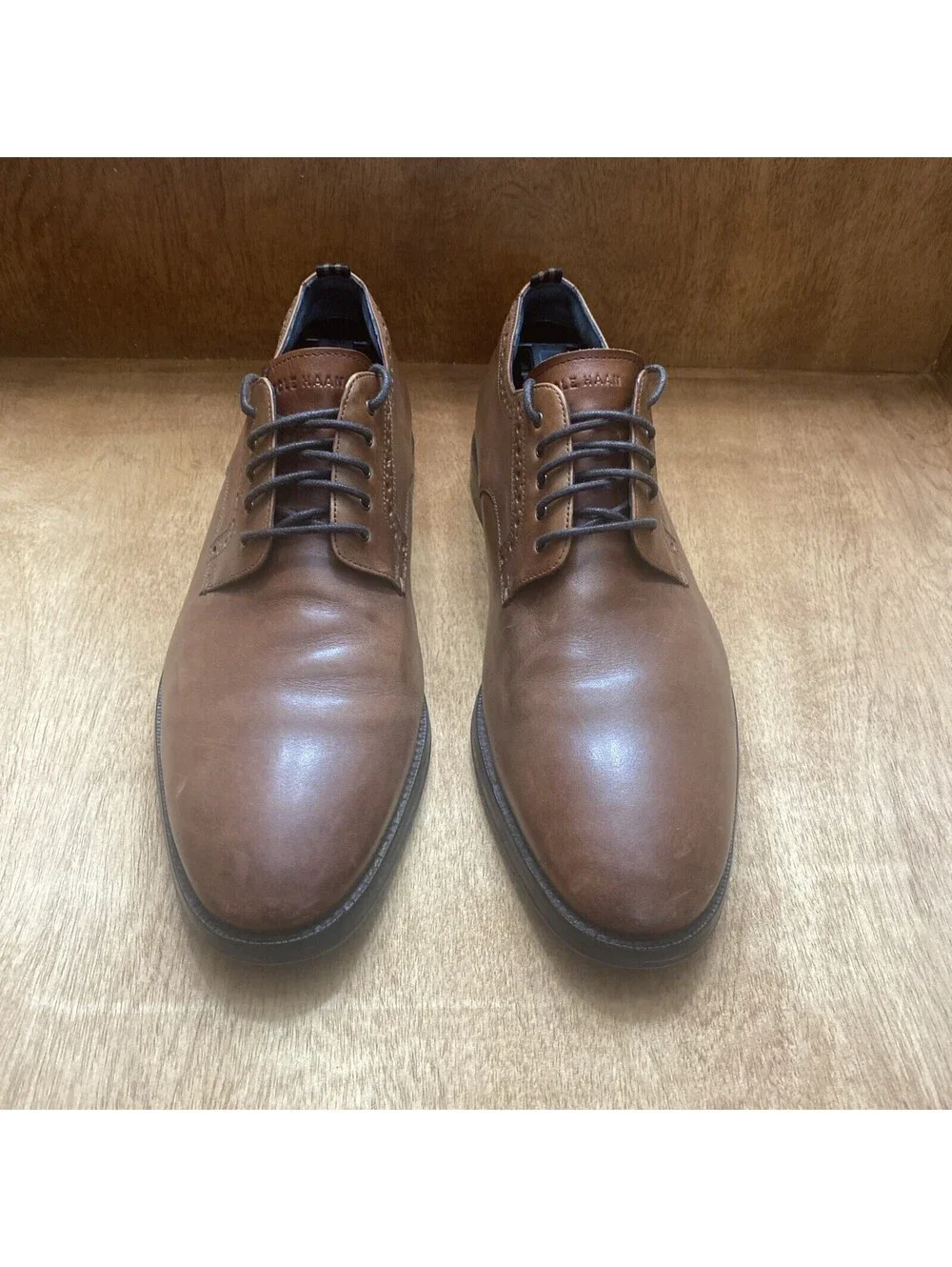 Cole Haan Grand 2.0 Shoes Mens Size 9.5 M Brown Leather C30626 Casual Preppy